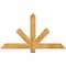 Ekena Millwork Kennewick Rough Sawn Timber Gable Bracket, Western Red Cedar, 48"W x 26"H x 2"D x 4"F, 13/12 Pitch GBW048X26X0204KEN00RWR - alternate 1